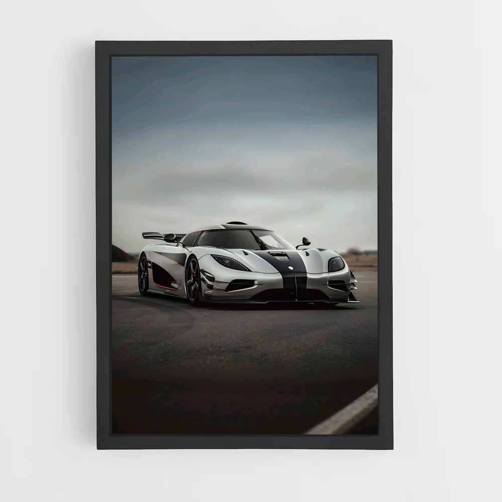 Poster Vitesse élégance esthétisme – affiche Koenigsegg (vue 2)